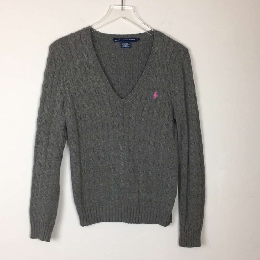Ralph Lauren Sport Sweater Gray Size L